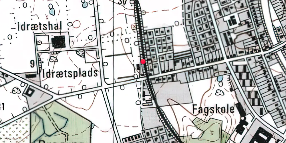 Historisk kort over Svendborg Vest Trinbræt Historisk kort over Svendborg Vest Trinbræt