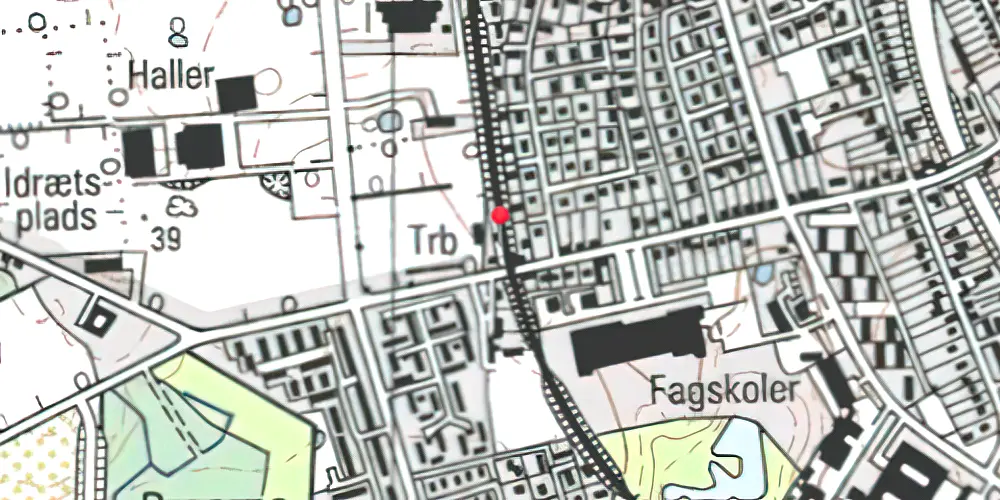 Historisk kort over Svendborg Vest Trinbræt Historisk kort over Svendborg Vest Trinbræt