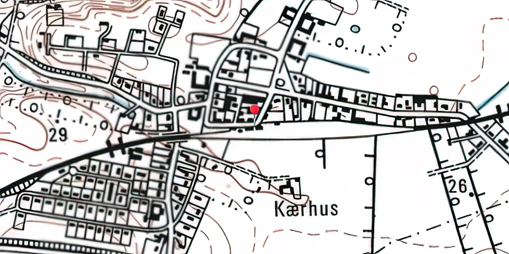 Historisk kort over Taulov Station Historisk kort over Taulov Station