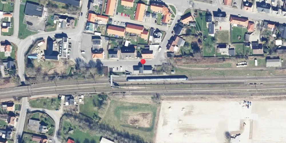 Historisk kort over Taulov Station Historisk kort over Taulov Station