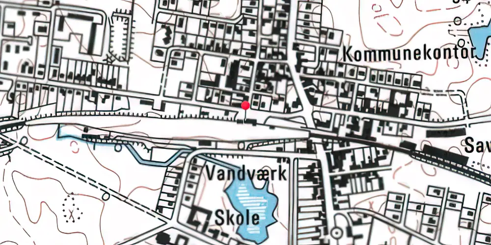 Historisk kort over Hvalsø Station Historisk kort over Hvalsø Station