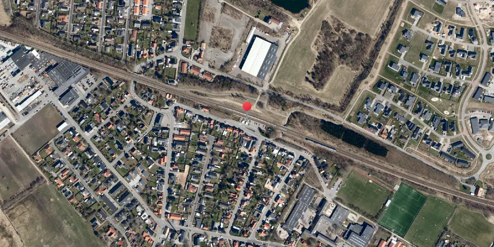 Historisk kort over Tjæreborg Station Historisk kort over Tjæreborg Station