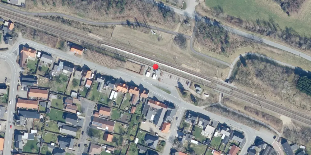 Historisk kort over Tjæreborg Station Historisk kort over Tjæreborg Station