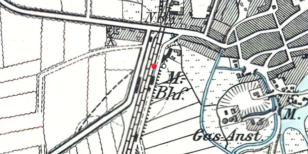 Historisk kort over Tønder H Station Historisk kort over Tønder H Station