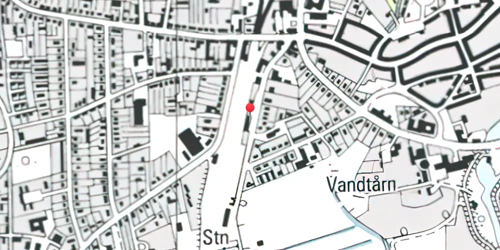 Historisk kort over Tønder H Station Historisk kort over Tønder H Station