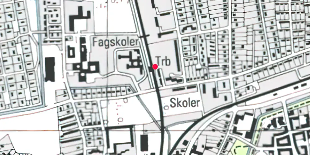 Historisk kort over Tønder Nord Trinbræt Historisk kort over Tønder Nord Trinbræt