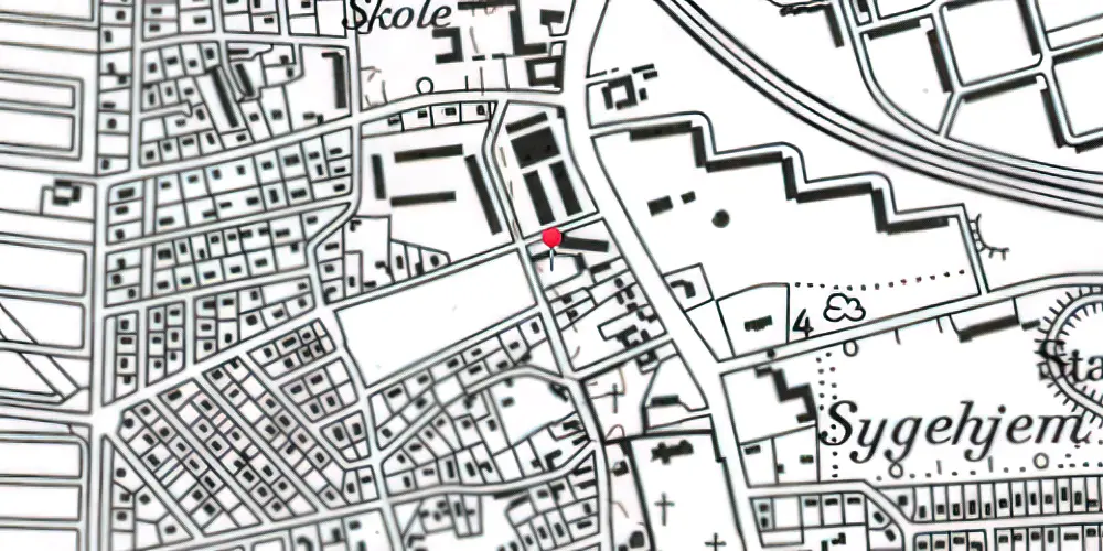 Historisk kort over Tårnby Trinbræt Historisk kort over Tårnby Trinbræt