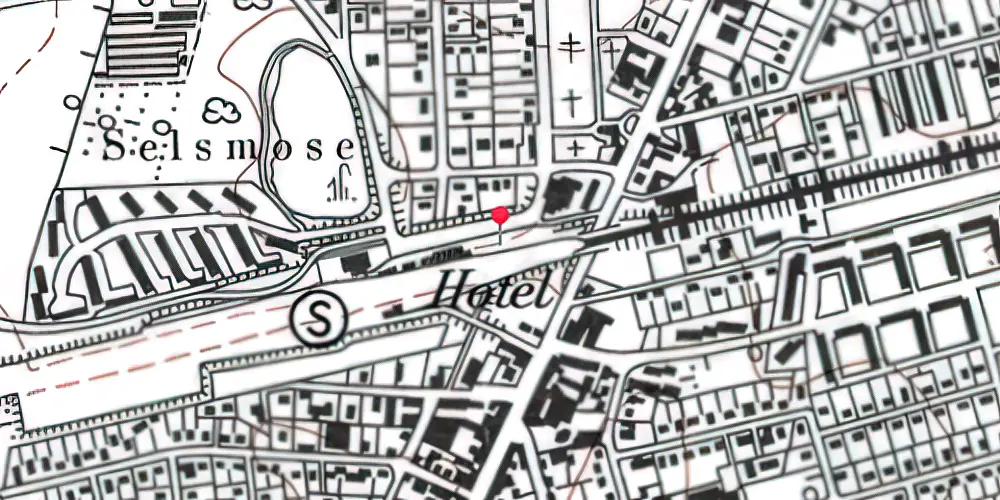 Historisk kort over Taastrup Station
