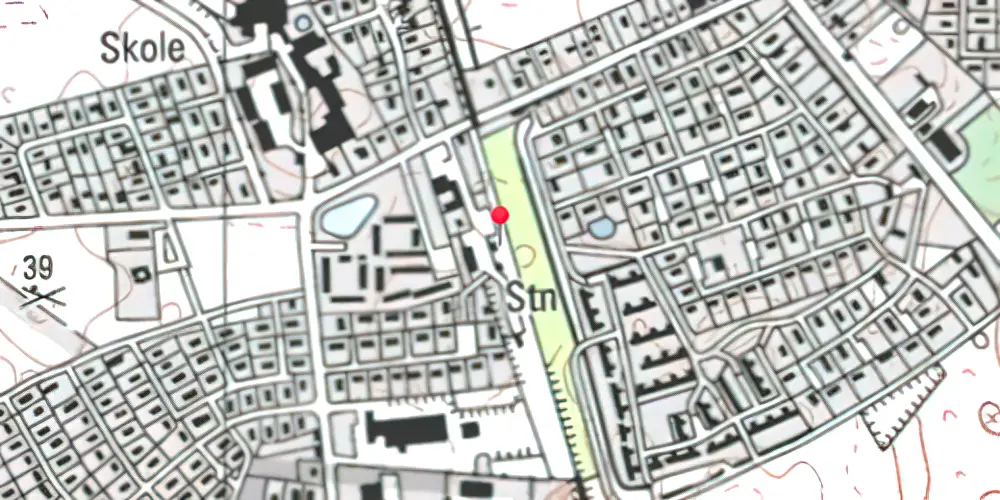 Historisk kort over Vipperød Station Historisk kort over Vipperød Station
