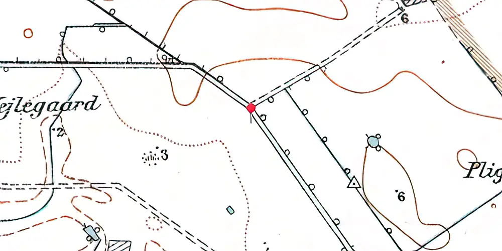Historisk kort over Vallensbæk S-togsstation Historisk kort over Vallensbæk S-togsstation