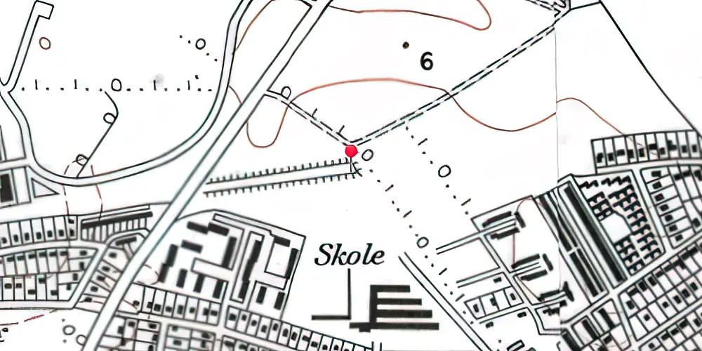 Historisk kort over Vallensbæk S-togsstation Historisk kort over Vallensbæk S-togsstation