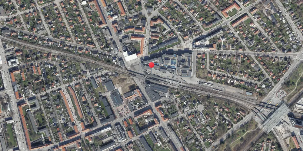 Historisk kort over Vanløse S-togsstation Historisk kort over Vanløse S-togsstation