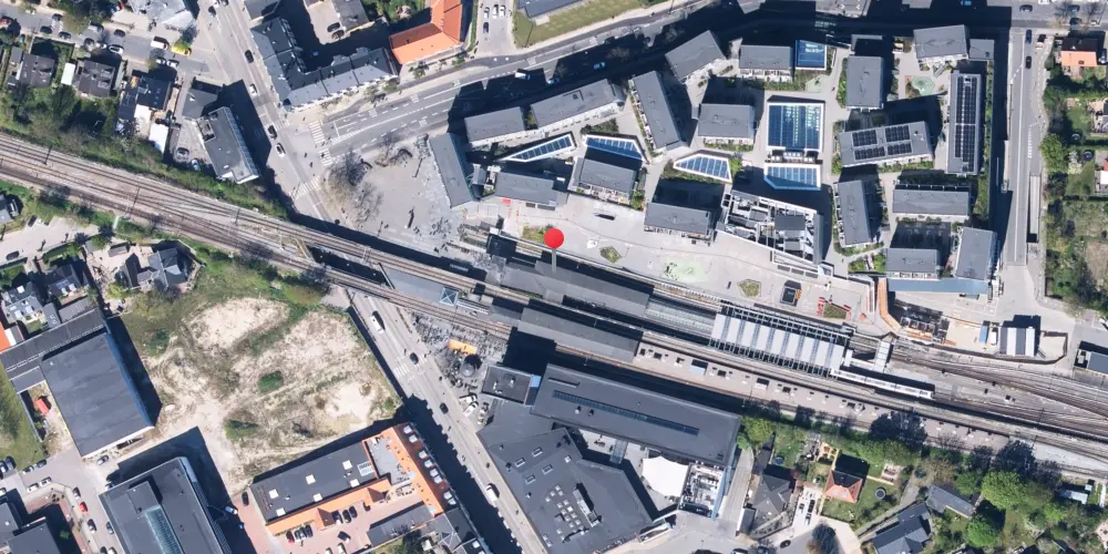 Historisk kort over Vanløse S-togsstation Historisk kort over Vanløse S-togsstation