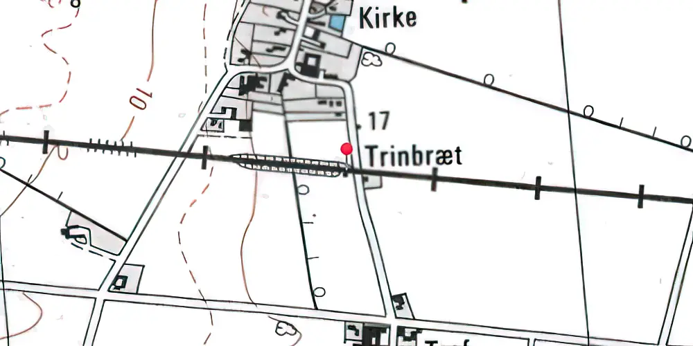 Historisk kort over Varpelev Trinbræt