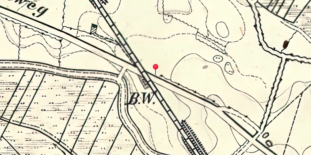 Historisk kort over Vejbæk Teknisk Station Historisk kort over Vejbæk Teknisk Station
