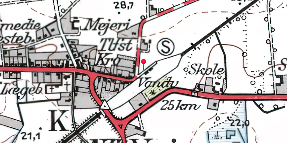 Historisk kort over Vejrup Station Historisk kort over Vejrup Station