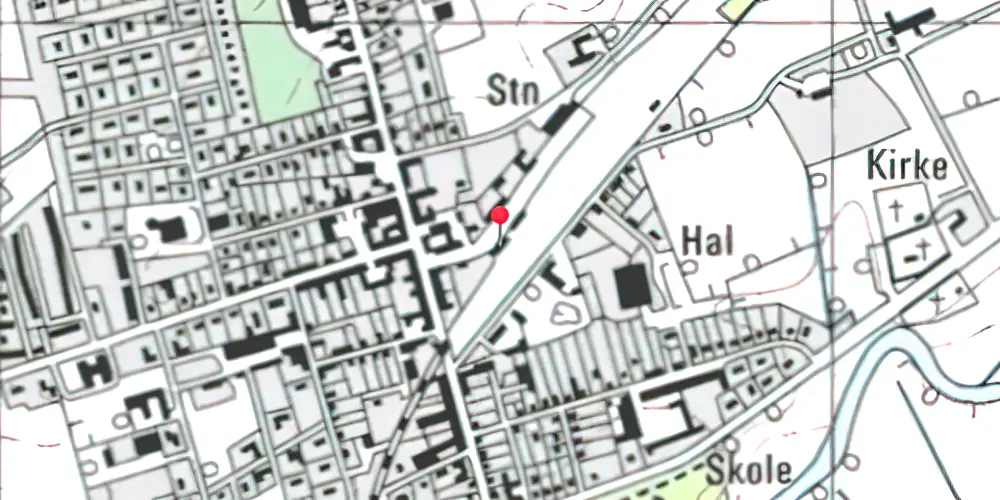 Historisk kort over Vemb Station Historisk kort over Vemb Station