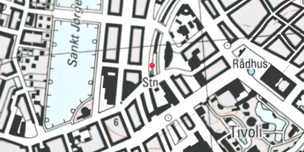 Historisk kort over Vesterport Station