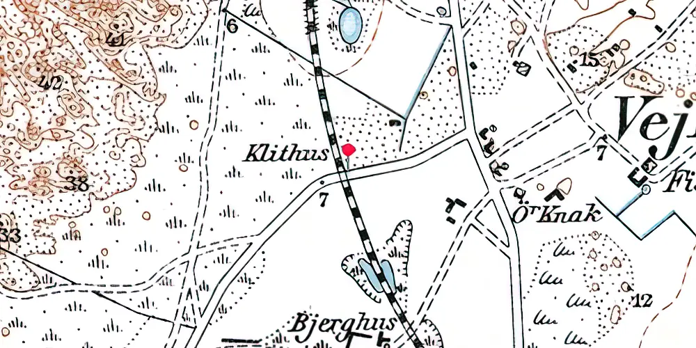 Historisk kort over Victoria Street Trinbræt Historisk kort over Victoria Street Trinbræt