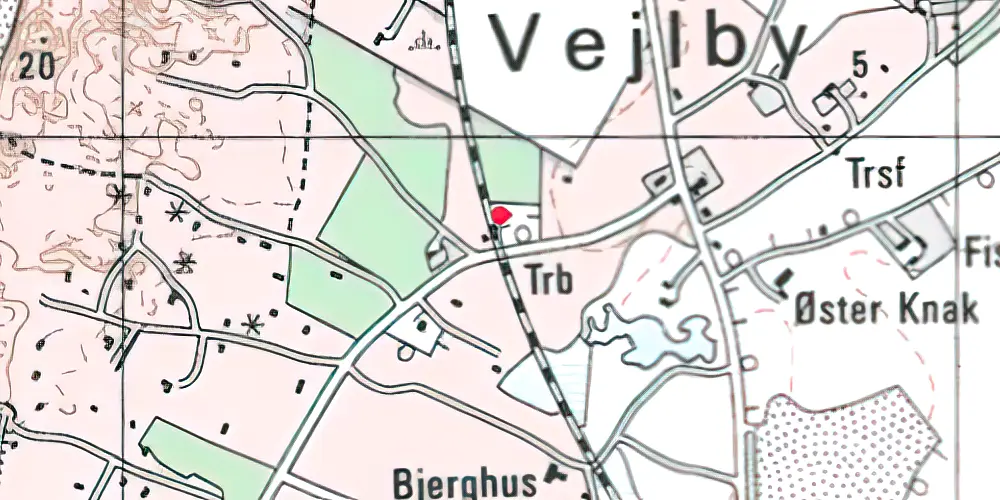 Historisk kort over Victoria Street Trinbræt Historisk kort over Victoria Street Trinbræt