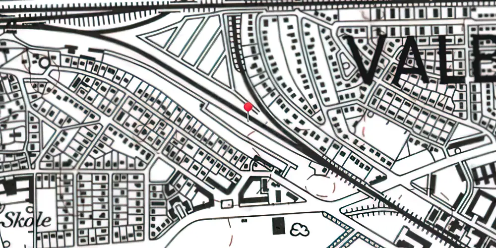 Historisk kort over Vigerslev (Nord Vest) Teknisk Station Historisk kort over Vigerslev (Nord Vest) Teknisk Station
