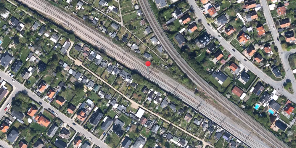 Historisk kort over Vigerslev (Nord Vest) Teknisk Station Historisk kort over Vigerslev (Nord Vest) Teknisk Station