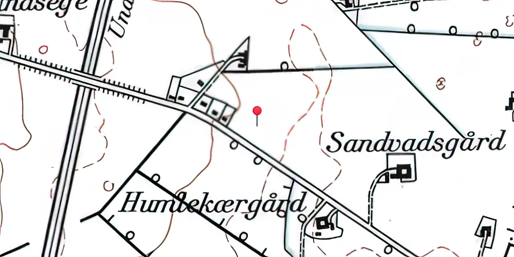 Historisk kort over Ølsemagle Teknisk Station Historisk kort over Ølsemagle Teknisk Station