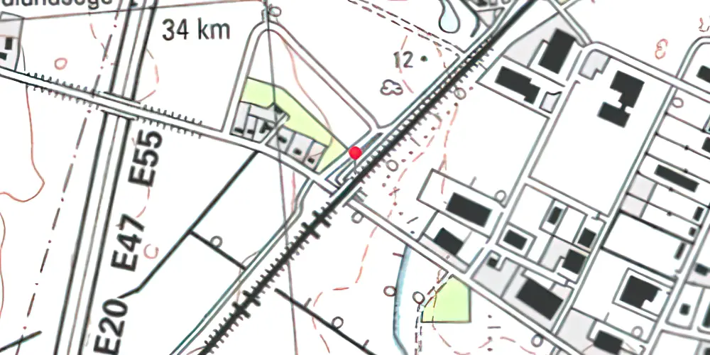 Historisk kort over Ølsemagle Teknisk Station Historisk kort over Ølsemagle Teknisk Station