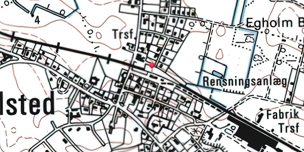 Historisk kort over Ølsted Station Historisk kort over Ølsted Station