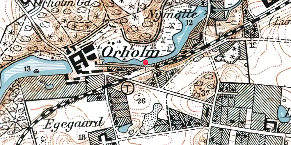 Historisk kort over Ørholm Holdeplads Historisk kort over Ørholm Holdeplads