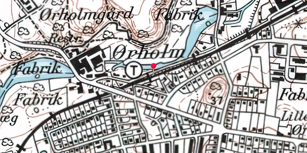 Historisk kort over Ørholm Holdeplads Historisk kort over Ørholm Holdeplads