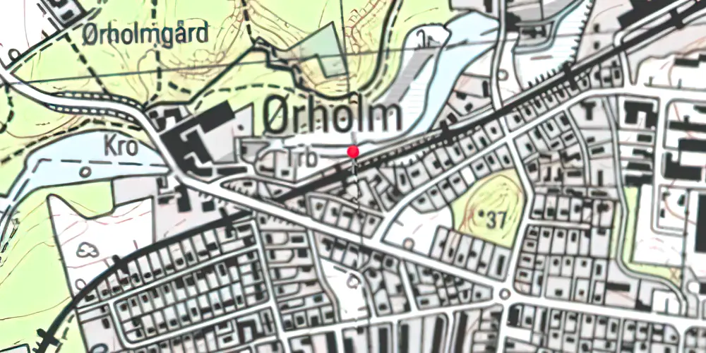 Historisk kort over Ørholm Holdeplads Historisk kort over Ørholm Holdeplads