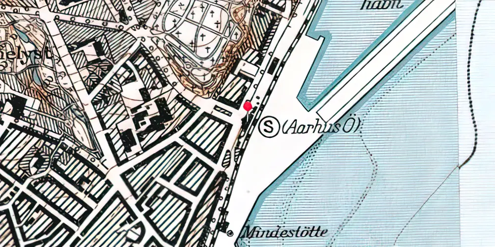 Historisk kort over Østbanetorvet Station [1983-2016]