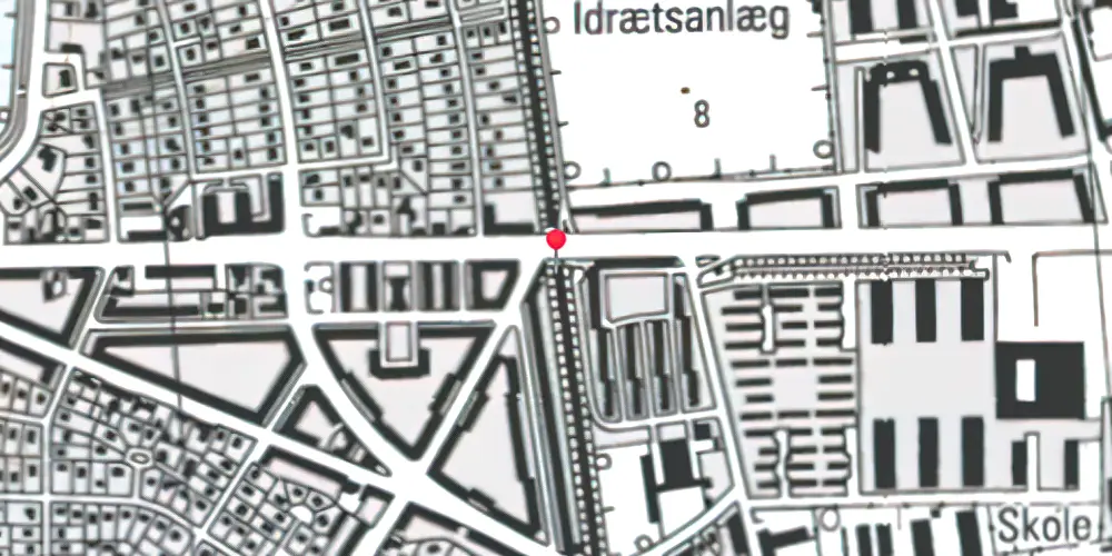Historisk kort over Ålholm Trinbræt