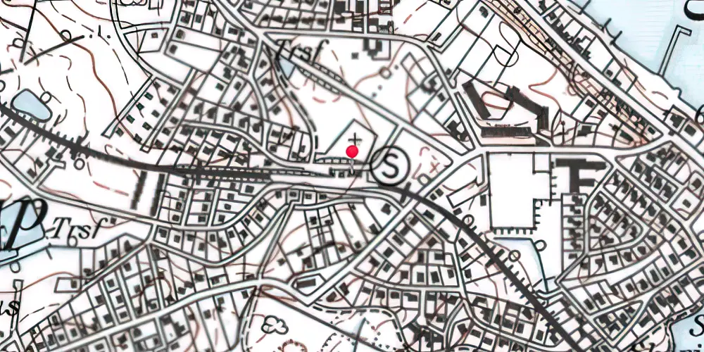 Historisk kort over Ålsgårde Station Historisk kort over Ålsgårde Station