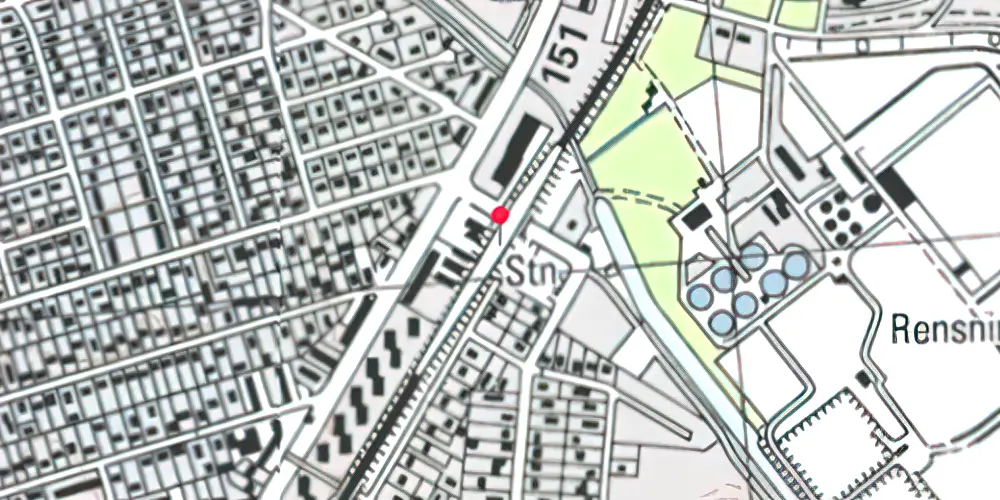 Historisk kort over Åmarken Station