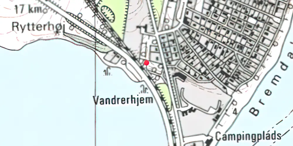 Historisk kort over Bremdal Trinbræt (uofficielt) Historisk kort over Bremdal Trinbræt (uofficielt)