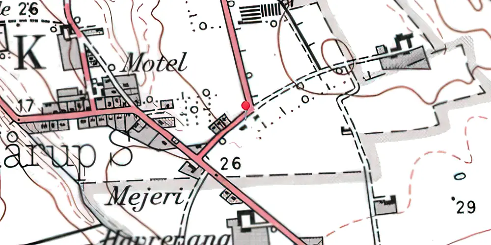 Historisk kort over Lønstrup Station Historisk kort over Lønstrup Station