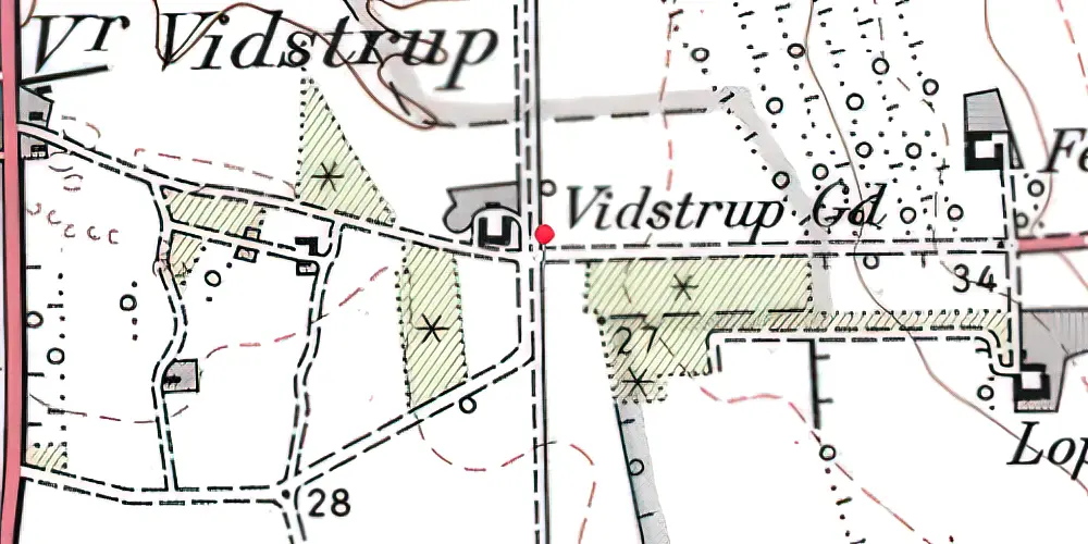 Historisk kort over Nr. Rubjerg Trinbræt Historisk kort over Nr. Rubjerg Trinbræt