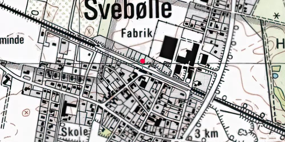 Historisk kort over Svebølle Trinbræt Historisk kort over Svebølle Trinbræt