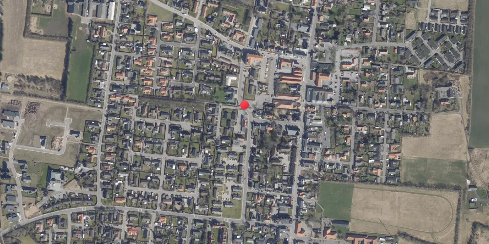 Historisk kort over Pandrup Station Historisk kort over Pandrup Station
