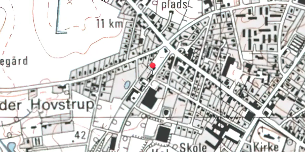 Historisk kort over Taars Station Historisk kort over Taars Station