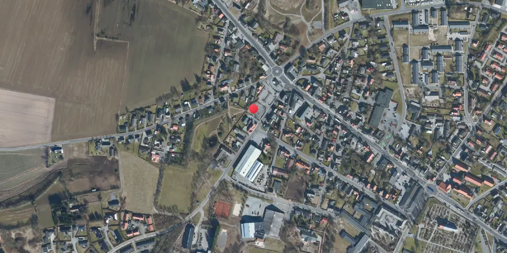 Historisk kort over Taars Station Historisk kort over Taars Station
