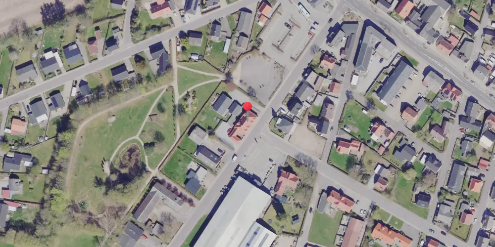 Historisk kort over Taars Station Historisk kort over Taars Station