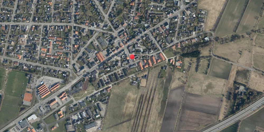 Historisk kort over Vodskov Station Historisk kort over Vodskov Station