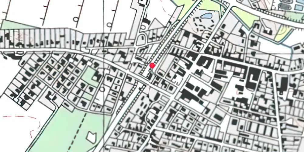 Historisk kort over Hjallerup Station Historisk kort over Hjallerup Station