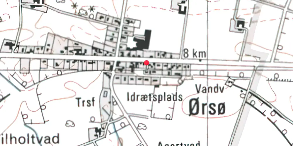 Historisk kort over Ørsø Station Historisk kort over Ørsø Station