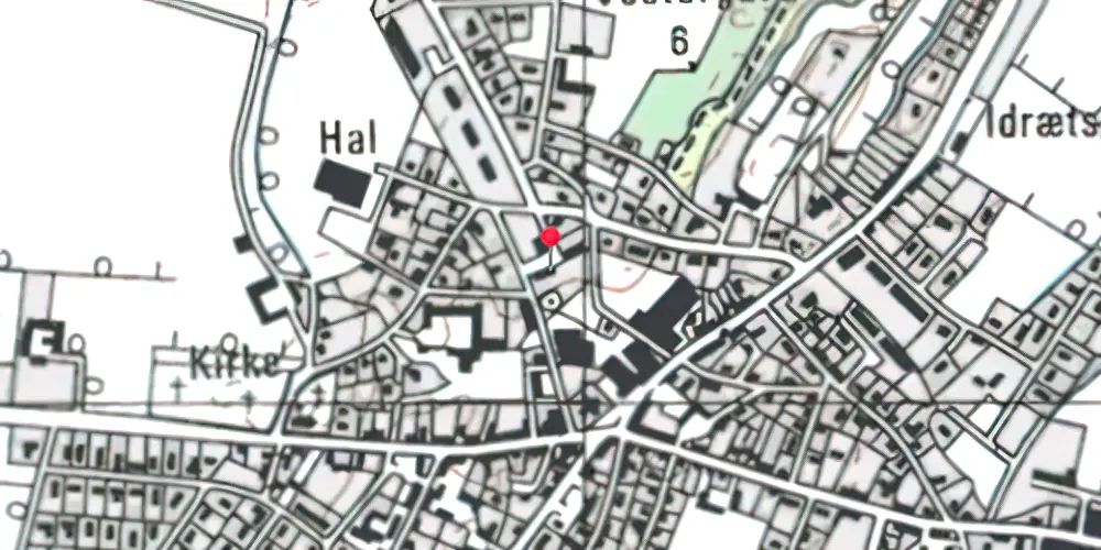 Historisk kort over Asaa Station Historisk kort over Asaa Station