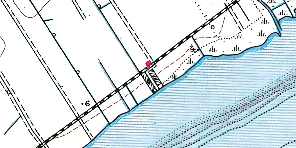 Historisk kort over Engholm Strand Trinbræt Historisk kort over Engholm Strand Trinbræt