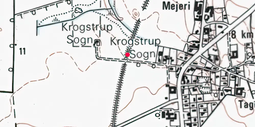 Historisk kort over Lyngerup Trinbræt Historisk kort over Lyngerup Trinbræt
